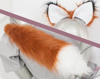 Best Fox Combo Tail and Ears - Rust Cosplay, Accessories, Costume
