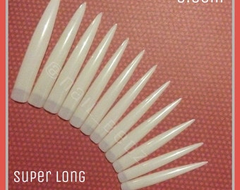 Longest length! Super long stiletto nails! 9cm