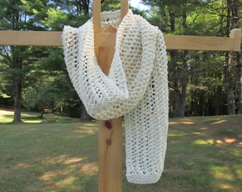 Hand Knit Wool Scarf