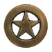 6 Ring Star 5/8 inches ( 15 mm ) Brass Color Metal Buttons