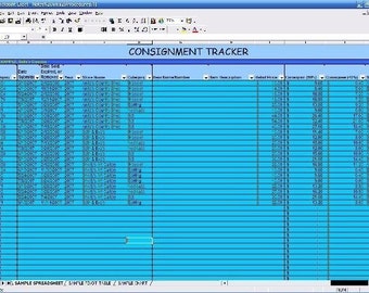 CONSIGNMENT TRACKER -- Excel