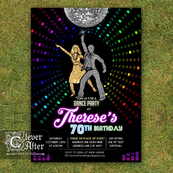 Disco Dance Party Invitations 5