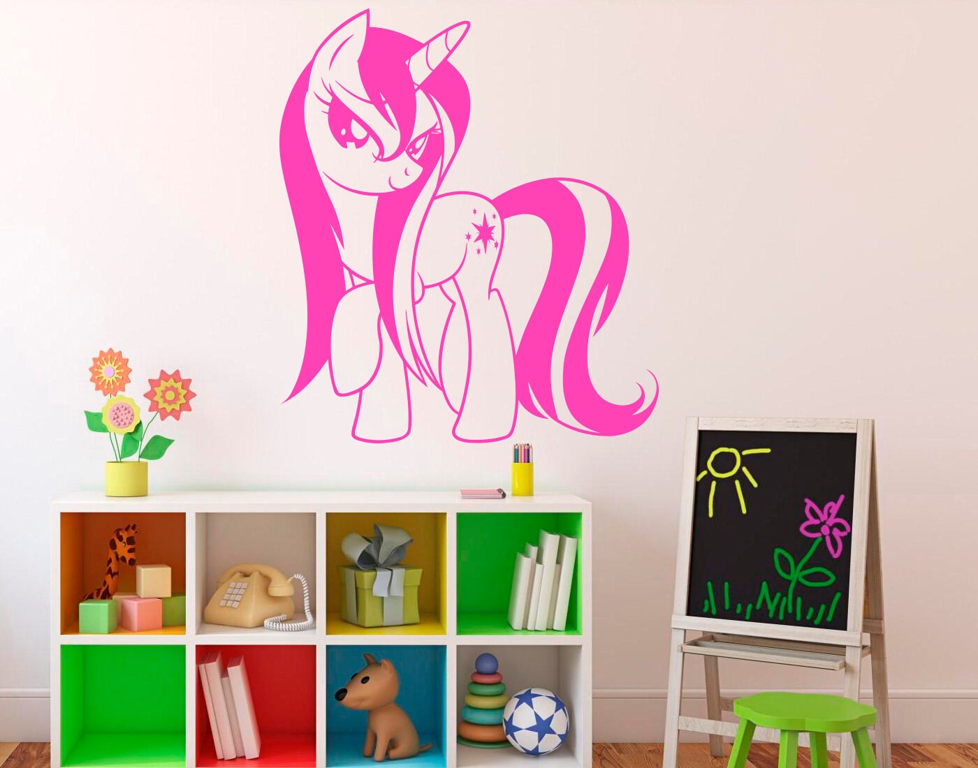 My Little Pony Wall Vinyl Decal Cartoon Pony Wall Sticker Wall