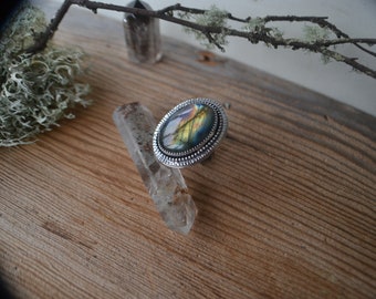 Flashy Labradorite ring size 5.25