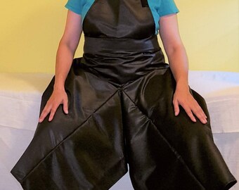 Pottery Apron Split Leg Black Basic
