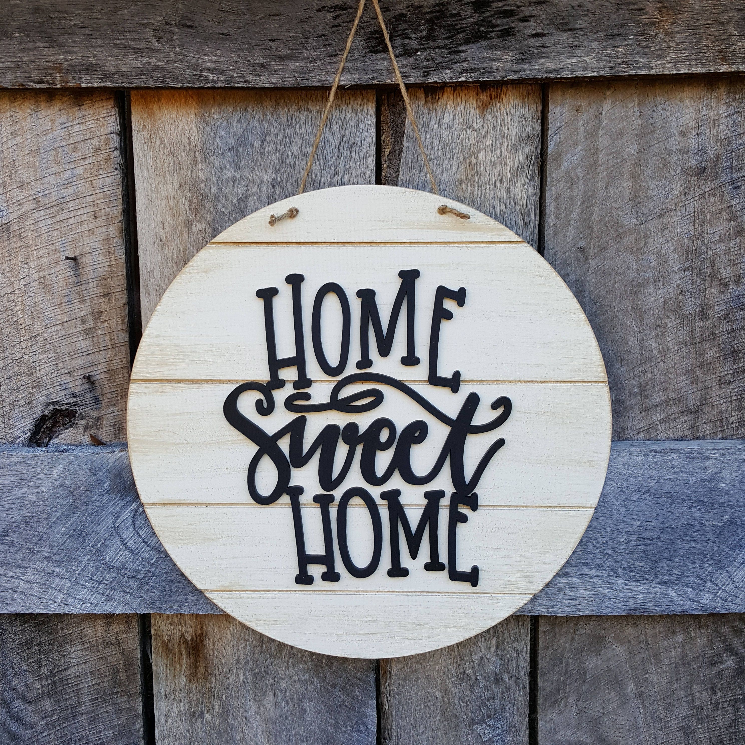 Home Sweet Wooden Sign Door Hanger Wreath Wall Hanging Home Sweet Wooden Sign Door Hanger Wreath Wall Hanging Shiplap Farmhouse