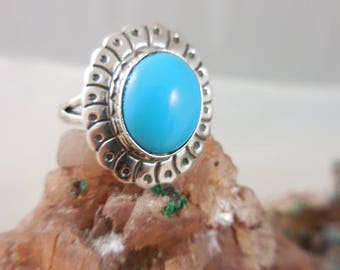 Native American Turquoise Sterling Silver Ring