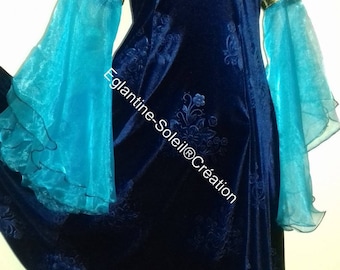 Dress medieval Princess, fairy tale, gorgeous velvet.