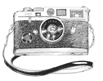 M7 Leica Art Print Vintage Camera