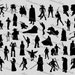 Digital SVG PNG jedi, darth vader, luke skywalker, yoda, han solo, star wars inspired clipart, vector, silhouette, instant download