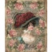 Pink Digital Rose Paper, Vintage Pink Roses, Lace Shabby Chic Collage, Vintage Scrapbook Supplies. No. 906