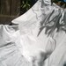 Long Victorian Petticoat Ruffled White Half Slip Handmade French Cotton Skirt Clothing for Costumes Medium Large #sophieladydeparis