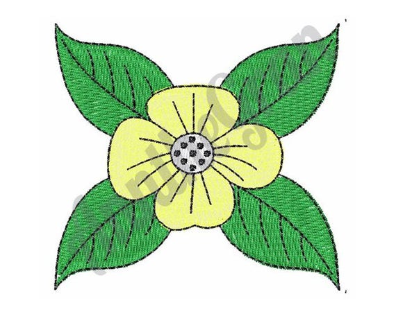 Yellow flower machine embroidery design Yellow flower machine embroidery design