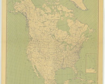 North America Map 1912