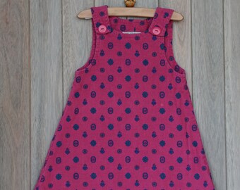 1990s Fuscia Corduroy Jumper