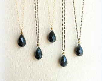 Moss agate necklace green moss agate crystal necklace gold chain bohemian jewelry mens necklace hippie jewelry