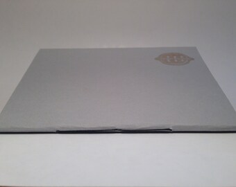 Handmade notebook, blank notepad, sewn spine blank journal, handprinted notebook