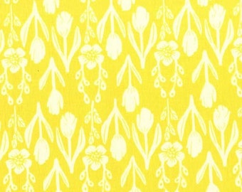 SALE Sommer Tulip Folk Sunshine- Sarah Jane Studios for Michael Miller floral fabric