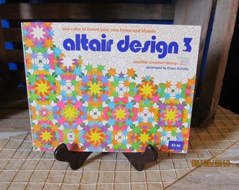 Vintage Adult Coloring Book- 1976 Altair Design 3 Ensor Holiday Pantheon Books Geometric Designs