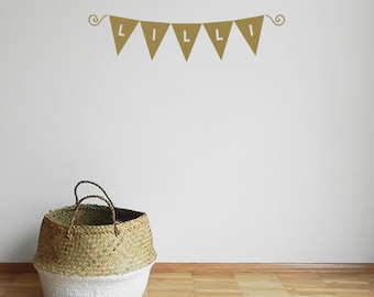 Nursery garland decal - Bunting - Garland Decal - Customised