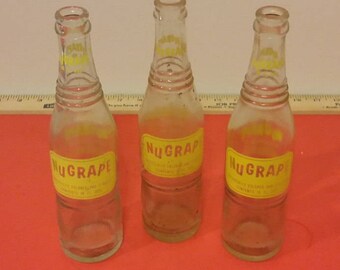 Vintage NuGrape Soda Bottles, Doraville Georgia