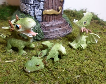 Miniature Dragons Fairy Garden Miniature Gardening Enchanted Garden Fairy Garden Kit Garden Whimsey Terrarium Kit Miniature Castle
