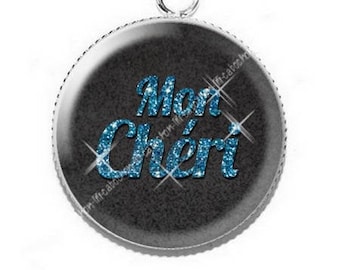 Pendant cabochon resin Valentine Sweetheart