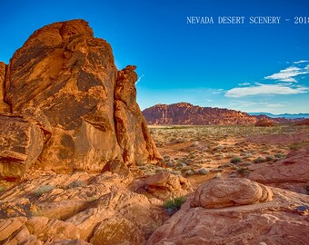 Nevada Desert Scenery 2018 Calendar. 11 x 8.5