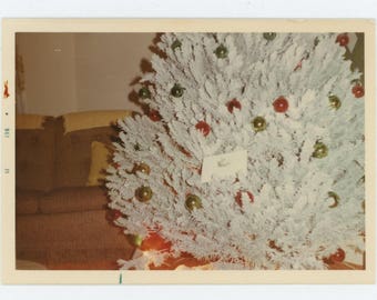 Vintage Snapshot Photo: Christmas Tree, 1971 (74566)