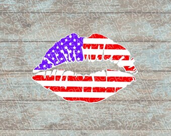 Download American flag lips svg american lips files mouth svg Cricut