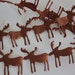 Brown Satin Moose Cutouts