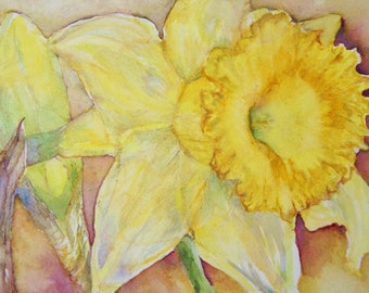 Daffodil Painting - original watercolour