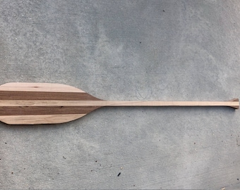 Maple & Black Walnut Canoe Paddle -Custom-Made to Order