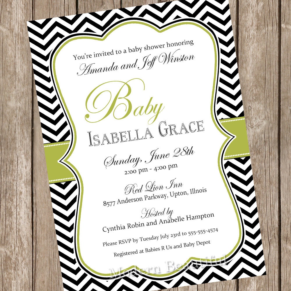 elegant baby shower invitation neutral baby shower