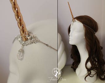Copper Unicorn Horn Circlet