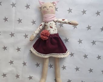 Lilou design Beautiful handmade set of stuffed toys (kittens) with clothes
