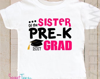 Pre-K Graduation Shirt Little Mister Little Miss Pre-K Grad