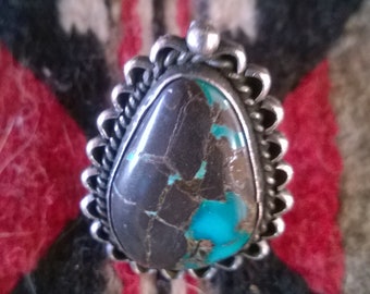 Bisbee Turquoise Ring From The 1980's
