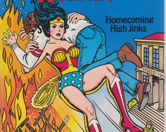 Vintage Wonder Woman coloring and activity book - Homecoming High Jinks