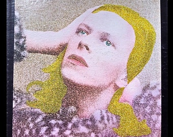 Glittered David Bowie Hunky Dory Album