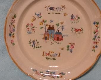 International Stoneware Heartland Pattern Chop Platter