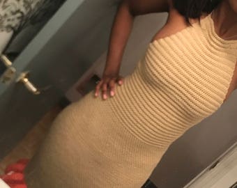 Crochet Dress- Ruffle Hem (DEENA)