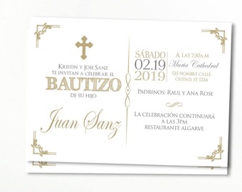 Spanish Baptism Invitations 9