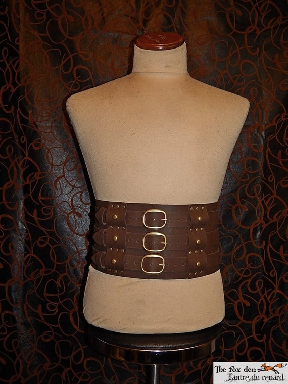 Gladiator/Barbarian/Viking heavy triple belt with removable
