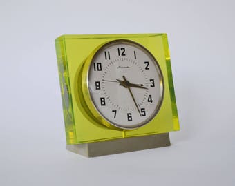 Retro Clock Vintage Russian Clock Quiet Clock Working Soviet Clock Retro 60s Decor Wind-up Clock No Battery Clock Table Clock Vintage Gift