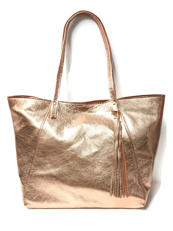 rose gold large bag