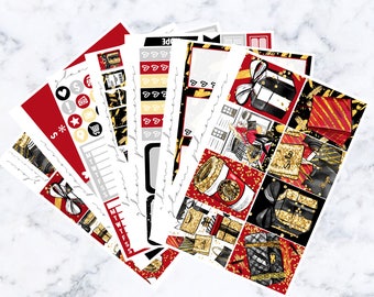 Black Friday Luxe Sticker Kit (Glam Planner Stickers for Erin Condren Life Planner)