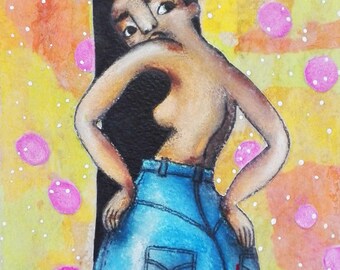 501, An Original Mixed Media Painting by ChiarArtIllustration