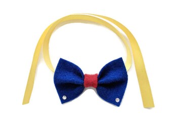 Blue bow tie for guinea pigs, pet hedgehog bow tie, pet guinea pig bow, pet guinea pig accessories, pet hedgehog costume, pet bunny bow