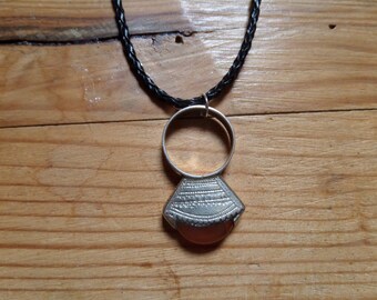 Tuareg necklace + antique ring - Niger